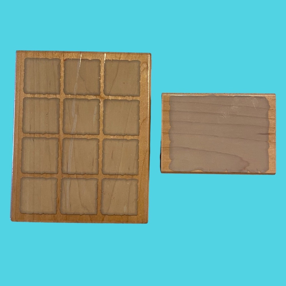 Lot of 2 Shadows Wood Mounted Stamps by Hero Arts
